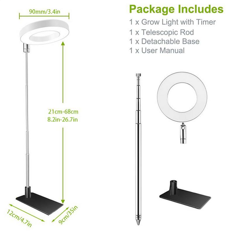 Лампы для растений для выращивания в помещении, лампа заполняющего света с имитацией солнца для цветов, светодиодные полноспектральные фитолампы с вращением на 360 градусов