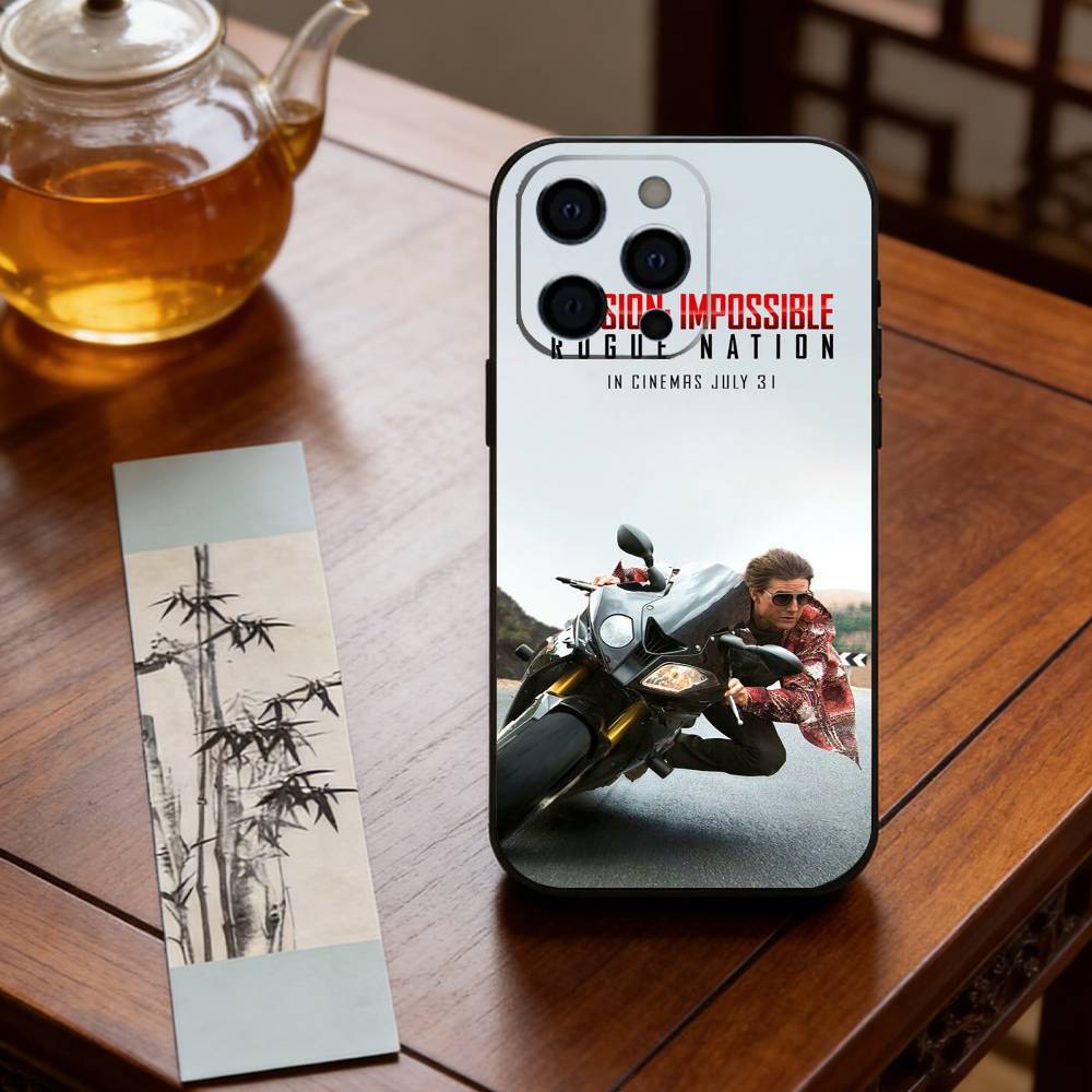 Чехол для телефона Миссия Невыполнима для iPhone 17,16,15,14,13,12,11 Plus,Pro Max,XS,Мягкий силиконовый черный чехол