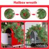 Christmas Mailbox Wreath Home Led Luminous Dead Branches And Vines Decorations