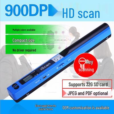 ISCAN Портативный ручной HD цветной сканер для документов и фотографий формата A4