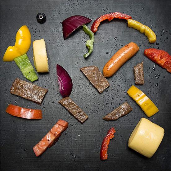 Yousheng BBQ Mat Oven Liner Heavy Duty Reusable Stovetop Protector Heat Resistant Gas Toaster Microwave Drip Liner Non-Stick Grill Baking Mat