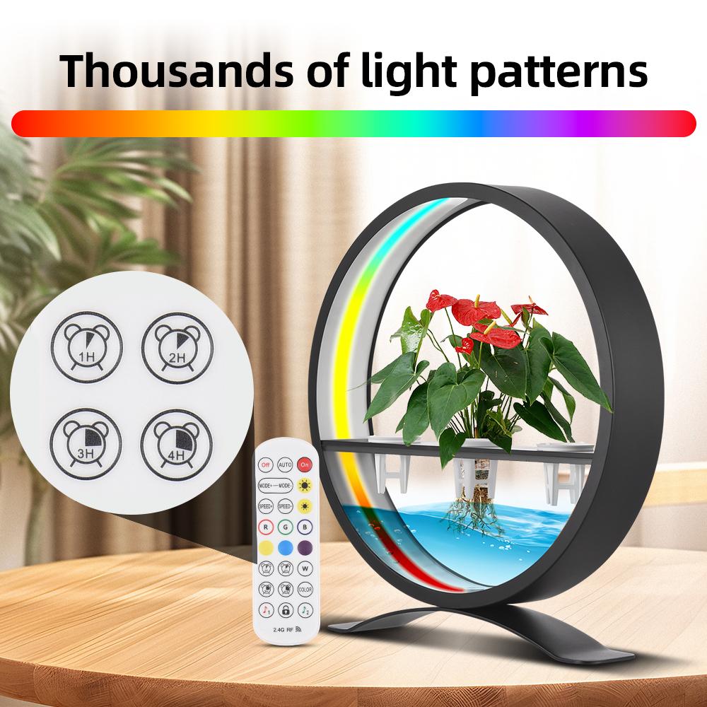 Водный элемент в помещении с контроллером света Светодиодные кольцевые фонари Настольный орнамент Волшебный фонарь Приложение