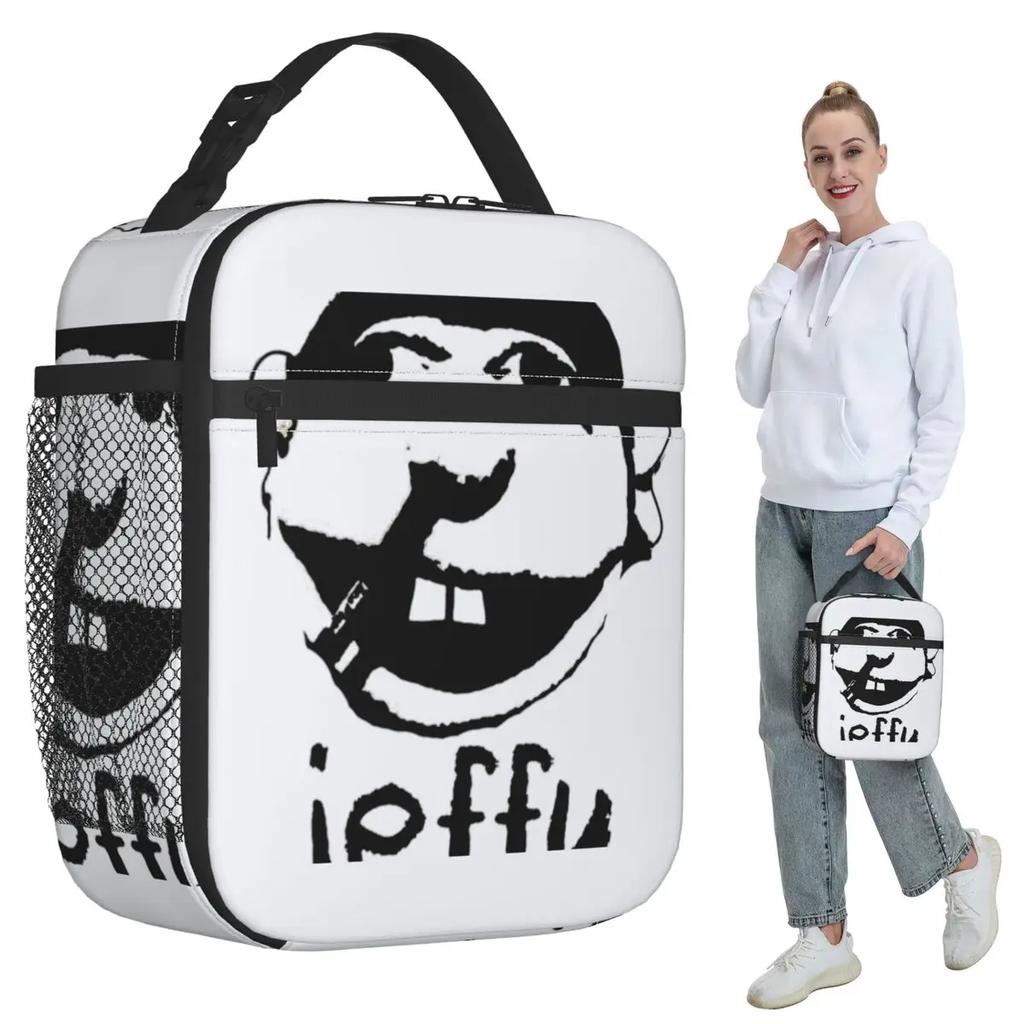 Jeffy Face Sml Rapper Insulated Lunch Bag for Women Office Cooler Thermal Food Box Tote Leakproof Lunch Boxes Container