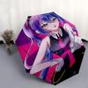 1pc Outdoor Umbrella with Anime Character Design - Automatic Opening/Closing, Portable 3-Fold Design, 8-Rib Iron Frame - Perfect Gift for Fans, T
