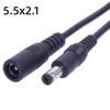 Качественный удлинительный кабель питания 22AWG 5.5x2.1mm Female to DC35135 Male для камер видеонаблюдения и светодиодов, эффективный и стабильный