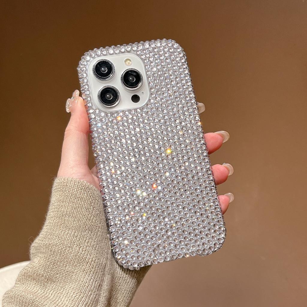 Applicable To Apple 16 Full Diamond Bow Mobile Phone Case IPhone 15 ProMax Luxury Fairy 14 Drop Protection Case