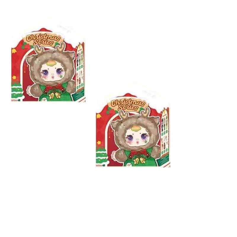 Новая серия Christmas Series от Mm Milk Cand, Загадочный слепой бокс, Кавайные подвески для сумки, Милые настольные украшения, Плюшевые виниловые куклы, Рождественские подарки