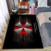 "Ковер с логотипом Umbrella Corporation, современный дизайн в красных и черных тонах" Подходит для использования в качестве противоскользящего коврика для гостиной, спальни, диванов