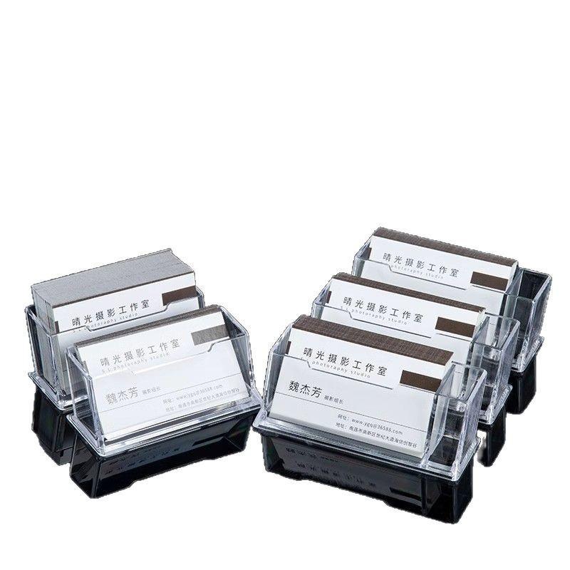 Бесплатная доставка - Мужской акриловый держатель для визиток большой вместимости
