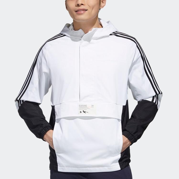 adidas Спортивная куртка с капюшоном в стиле Neo Casual Белая Мужская GM2296