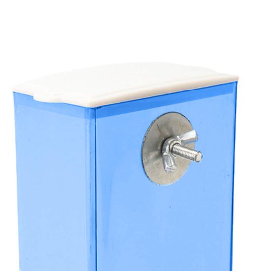 Кормушка для птиц с пылезащитной крышкой, автоматическое прозрачное крепление с защитой от проливания, волнистый попугайчик Cockatiel Conure, диспенсер для еды, товары для домашних животных