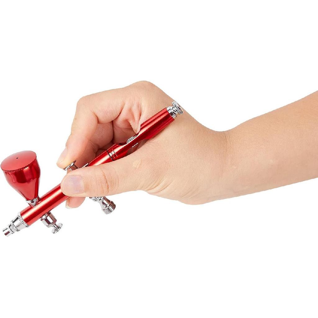 0.2mm/0.3mm/0.5mm Dual Action Airbrush Kit Gravity Airbrush Gun Spray Paint Gun Kit Complete Set Needle Nozzle Nozzlecap Setfor General-Purpose