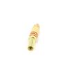 Gold plated RCA Phono Male Plug Solder Audio Video Cable Adapter Welding  Connector Great for Audio Speakers Metal Spring