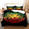 3D Digital Printing Lion Three-Piece Home Textile Bed Sheet Kit Bedding Kit