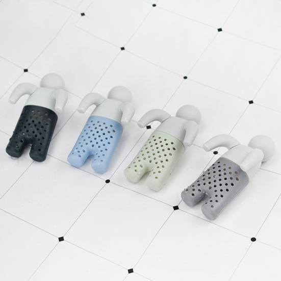 Подвесной силиконовый заварник для чая, тонкая сетка, мужская форма, пищевой класс, листовой чай, более крутой фильтр, ситечко для чайной, кухонные принадлежности