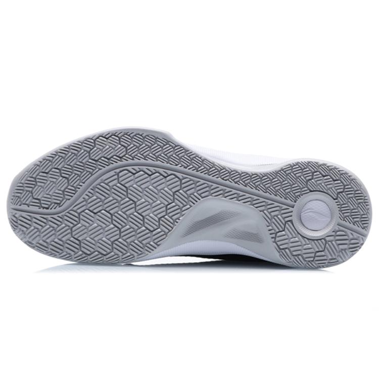 Li Ning Magic Cloud износостойкие дышащие низкие мужские баскетбольные кроссовки Черно-белые с флисовой подкладкой ABPQ043-7