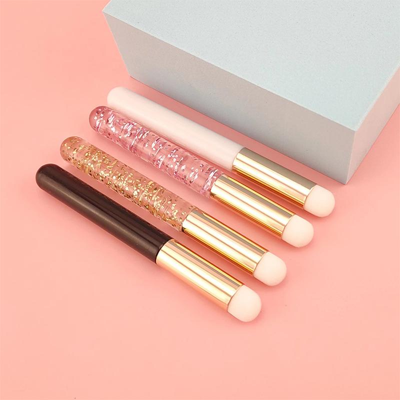 Кисть для губ с круглой головкой, кисть для макияжа, кисть для размазывания помады, мини-кисть для румян