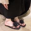 Flat-bottomed Flower One-word Slippers Women's Shoes Summer Wear New Summer Fashion Sandals Sandals