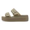 Crocs Женская босоножка на низком каблуке 'Beige' Brooklyn 207431-260