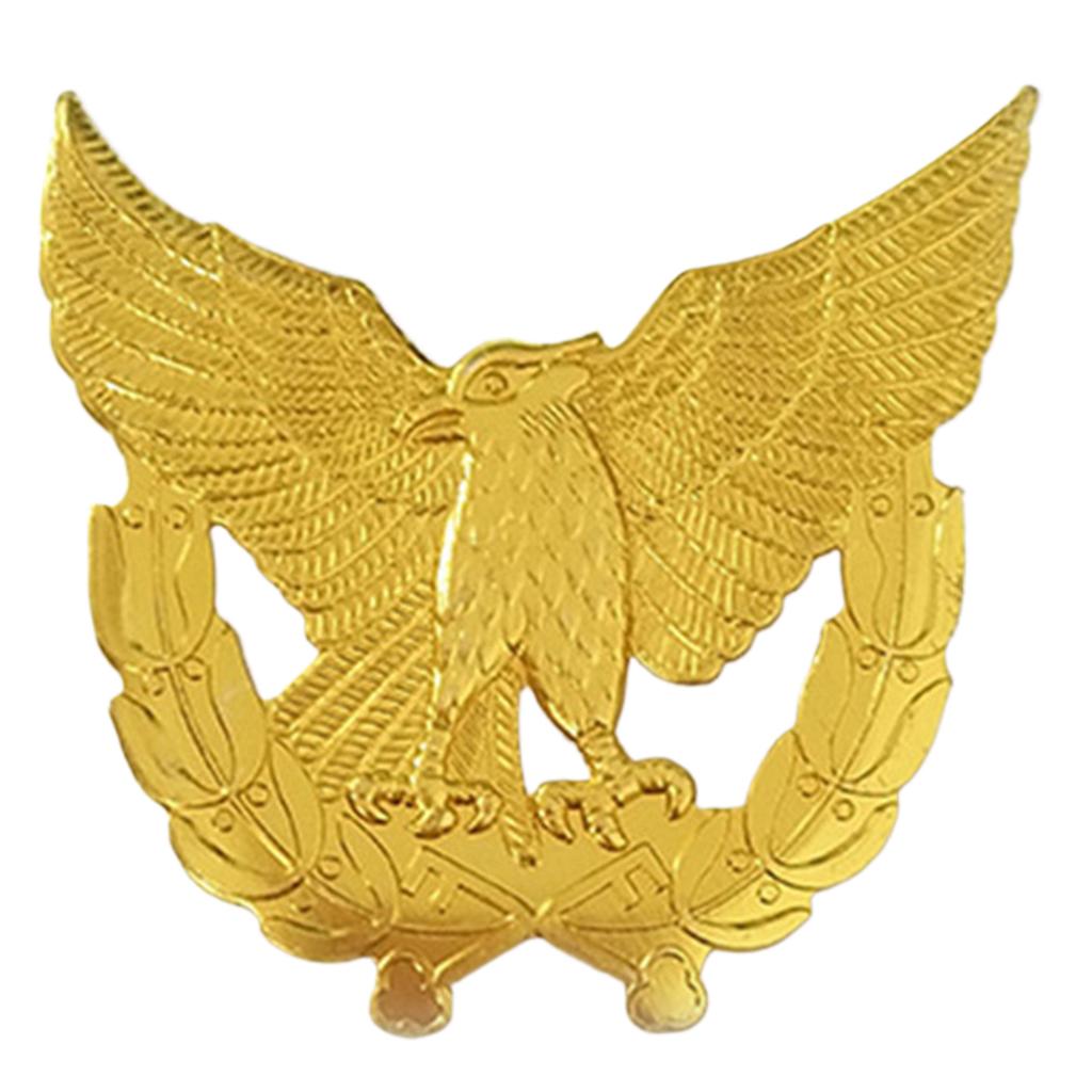 Uniform Cap Star Emblem Unisex Adult Security Guard Helmet Hat Badge Hat Accessories for Police Security Uniforms