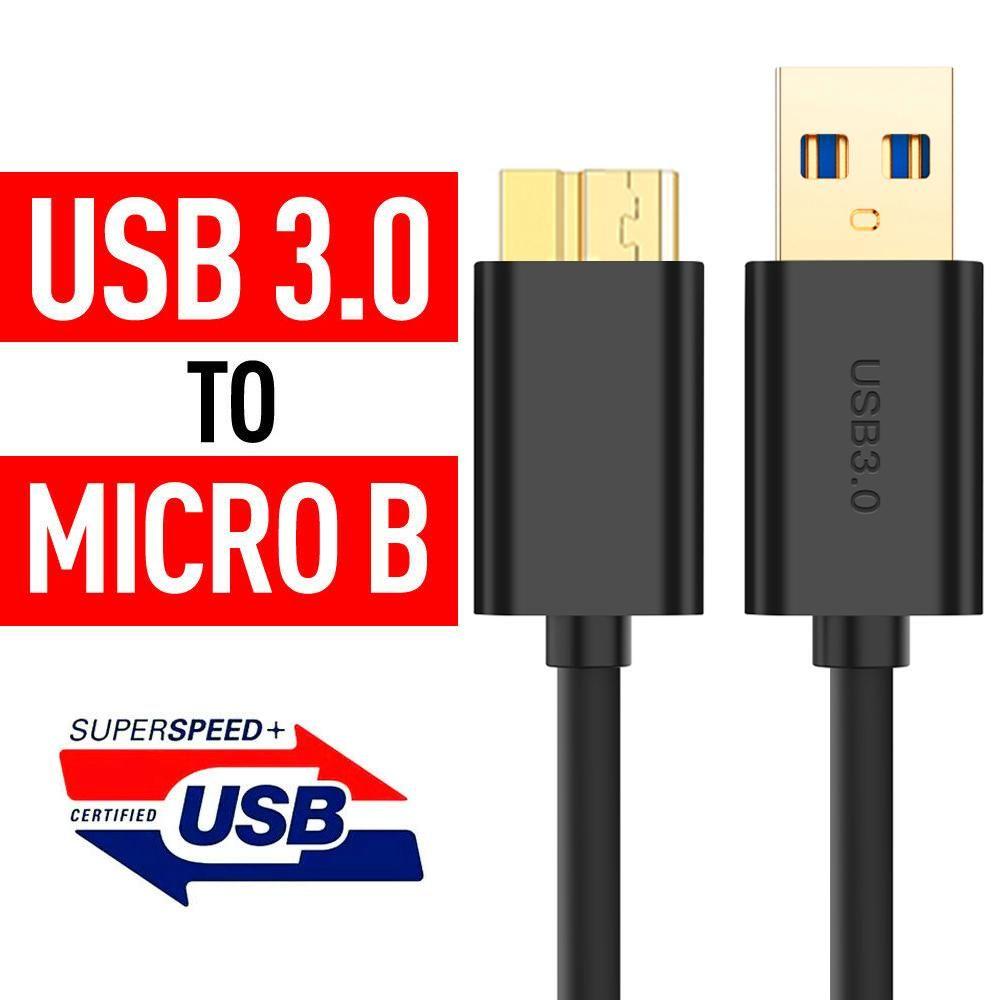 0.5m/1m External Hard Drive Gold plated HDD Cord USB 3.0 Type-A to Micro B Data Cable