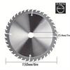 6-дюймовый 150x25,4 мм 40-зубчатый твердосплавный пильный диск для резки дерева, гранита, многофункциональный электроинструмент для угловой шлифовальной машины