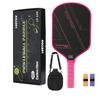Carbon Fiber Pickleball Paddle With Textured Grip Case Set Competitive Play Lightweight Tournament Ready