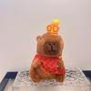Adorable Plush Capybara Keychain Creative Animal Keyring Soft Toy Bag Charm