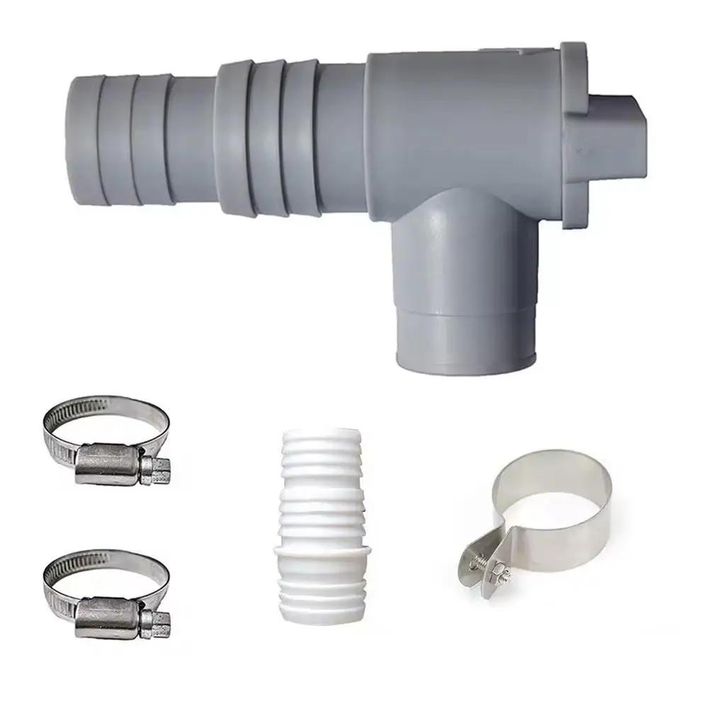 RV Waste Water Tank Drain Valve Kit for 28mm/32mm Pipes - with Mounting Bracket, Universal Camper Van Sewage Drainage Valve Y0O7