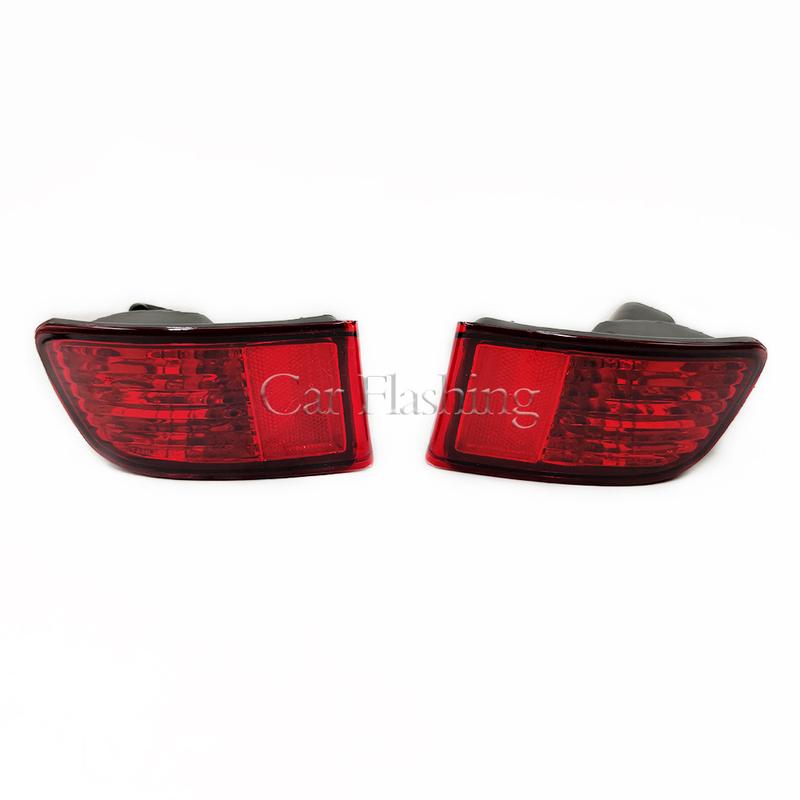 Car Rear Bumper Reflector Fog Light Cover For Toyota Land Cruiser Prado 120 2002-2009/4Runner 2003-2005 Without Bulb Lamp