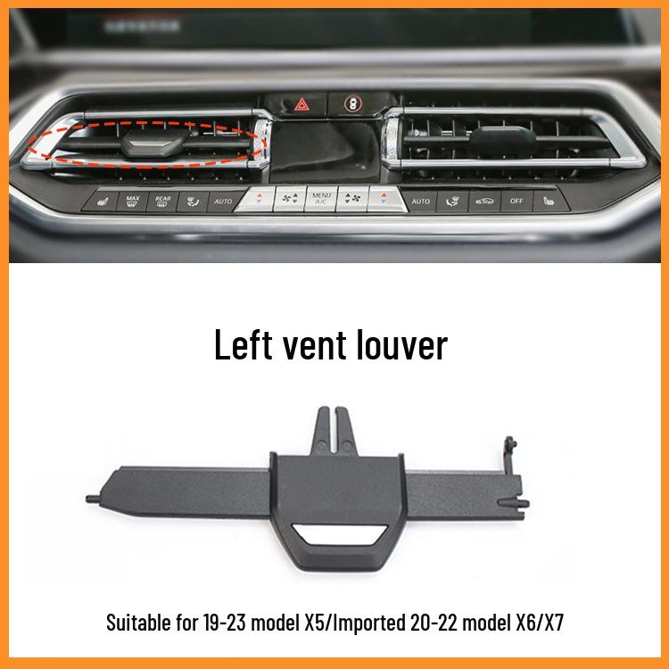 BMW X5/X6/X7 G05/G06/G07 Center Console Air Outlet Repair Kit - Silver Edge Style