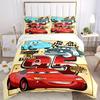 3pcs set Cars Racing1pc of quilt cover+2pcs of pillowcase, no core, print bedding, All Seasons Bedroom Setting018
