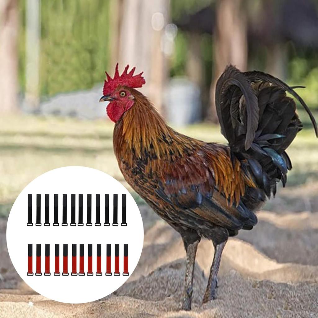 10PCS Upgrade Anti Crow Rooster Collar,No Crow Noise Neck Belt for Roosters,Anti Noise Nylon Neck Belt to Keep Roosters Quiet,Disturbing
