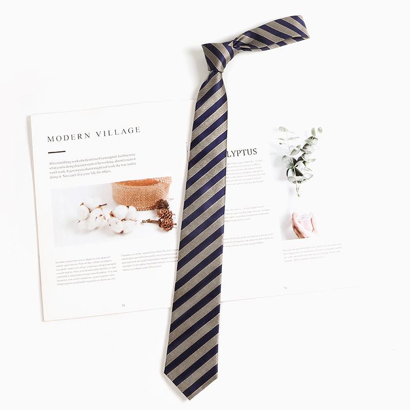 Лимонный Плед Галстук для Школьной Формы с Морской Солью - Ручная Работа в Японском Академическом Стиле для Мужчин и Женщин