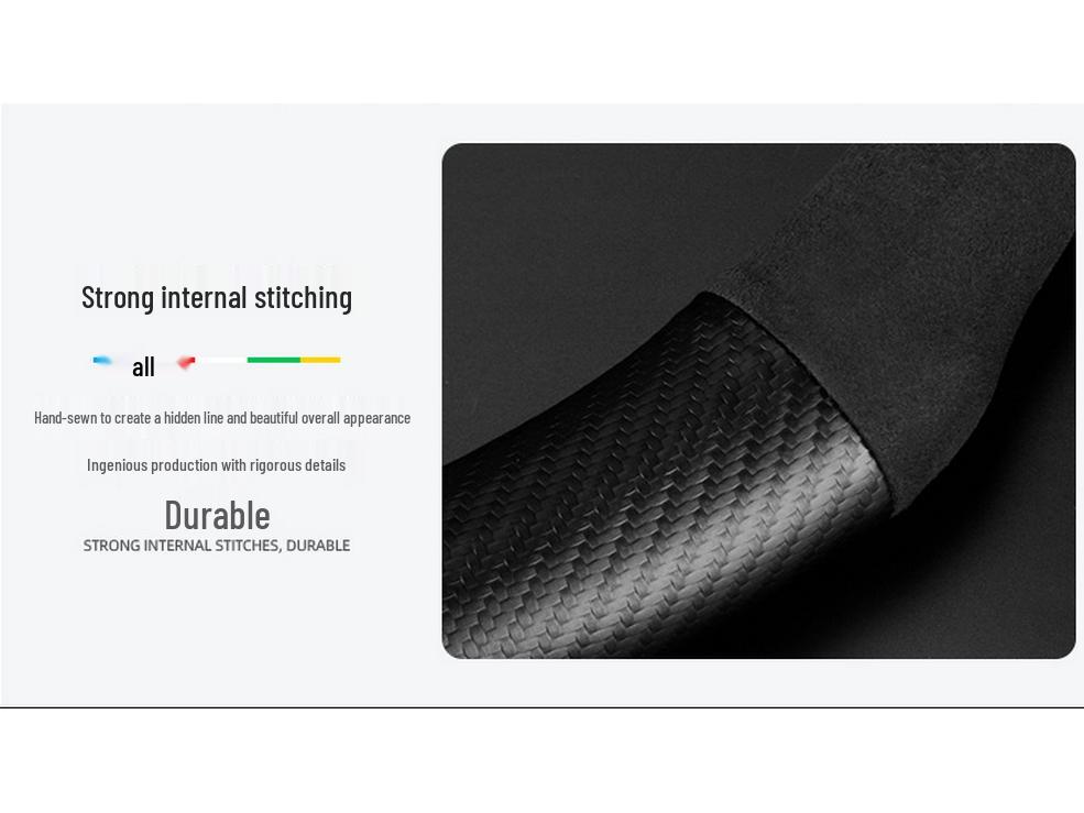 Hyundai Sonata 8-го-10-го поколений, ультратонкая накладка на руль из замши и углеродного волокна