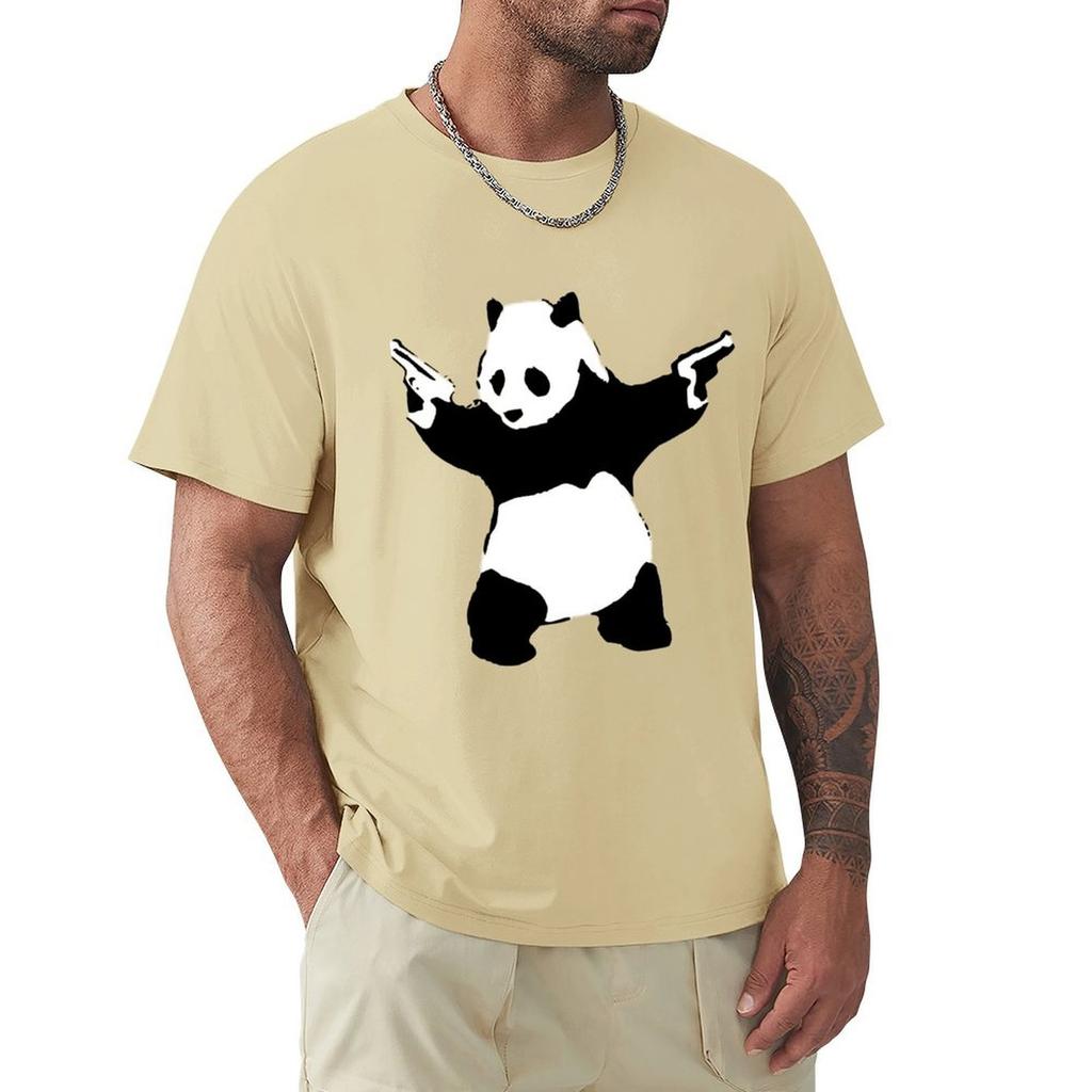 Футболка Bansky Panda, одежда для хиппи, свитшот, винтажные аниме-фигурки, мужская одежда