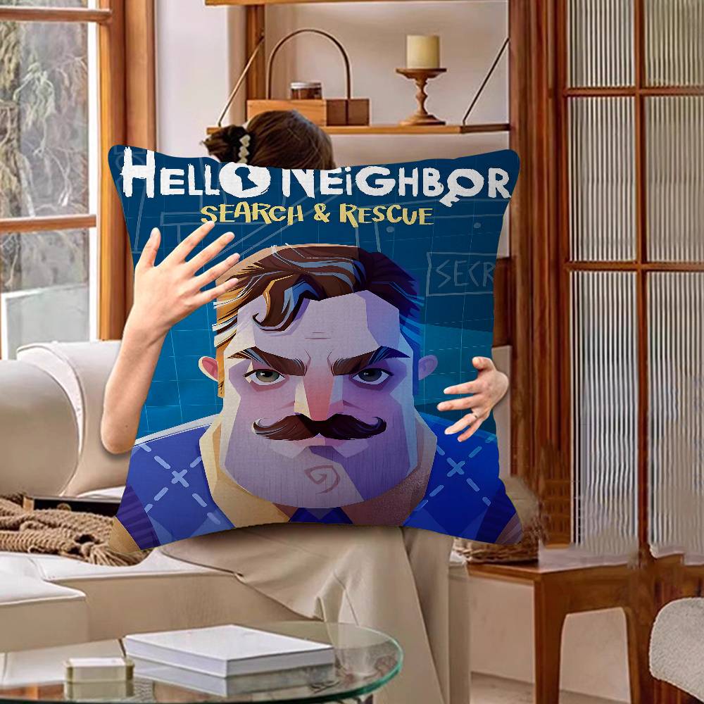 Игра Hello Neighbor 2 Подушка Аниме Подушка Диван Кровать Подушка для изголовья Чехол для подушки Чехол для подушки 45x45 см Модный