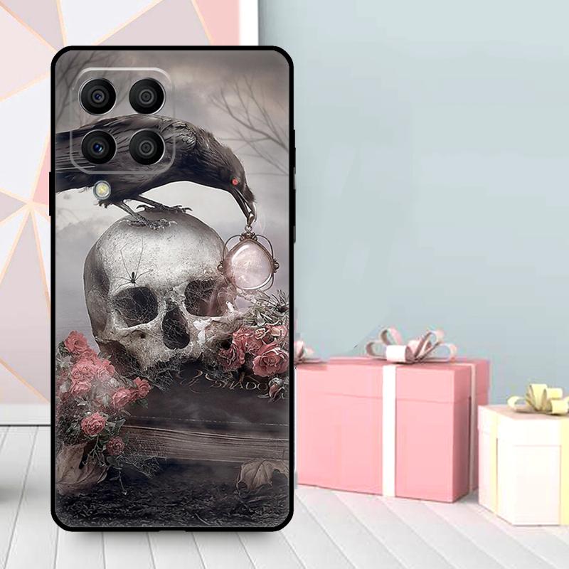 Чехол 'Череп ворона' для Samsung Galaxy M36 M12 M52 M06 M16 M56 M33 M15 M55 M31 M13 M14 M53 M32 M35 M34 M54