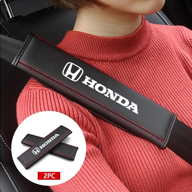 Car Safety Seat Belt Shoulder Cover Protection Pads For Honda Civic Fit Jazz Accord Pilot CRV Odyssey Passport City Shuttle HRV XK6