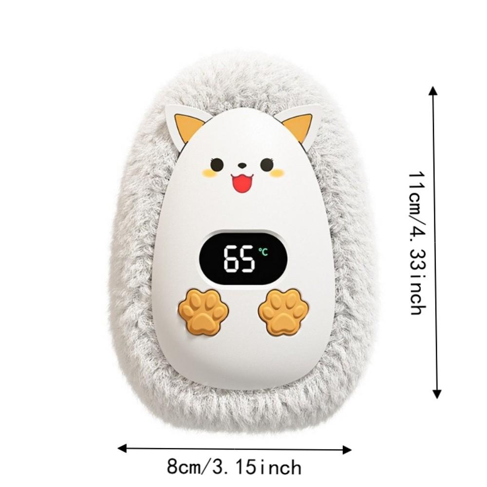 Digital Display Plush Hand Warmer Adjustable 3 Temperature Pocket Heater Indoor Use