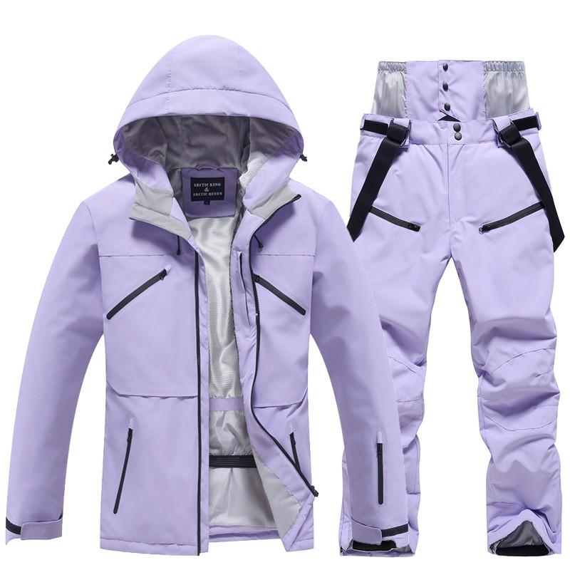 Unisex Winter Ski Suit Set Snowboarding Alpine Skiing Waterproof Windproof Thermal Insulated Jacket Pants