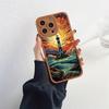 Чехол для телефона 'Пейзаж восхода солнца' для iPhone 15 14 Plus Pro Max 13 12 11 Pro Max XR X XS 7 8 Plus Великолепный горный речной мягкий чехол