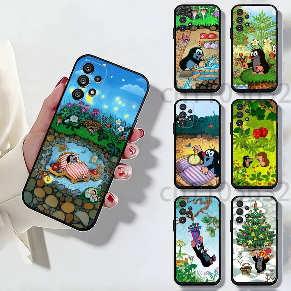 Мультяшный Чехол-Крот для Samsung Galaxy A73,23,53,33,14,24,13,72,22,52,32,54,A34 Мягкий Чехол