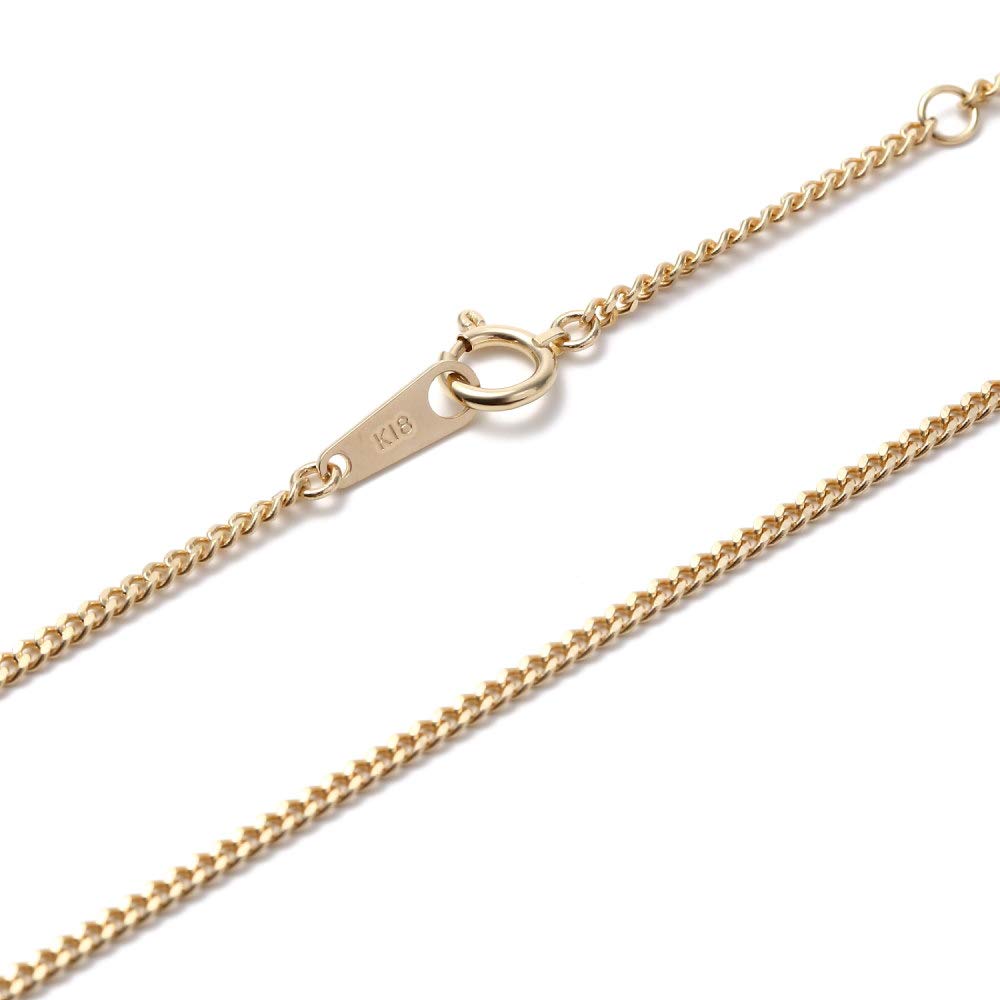 Goods 18K Kihei Necklace 2 Sides 5g 45cm Chain [Happy Shop] Men's Women's