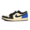Air Jordan 1 Дышащие Низкие Винтажные Баскетбольные Кроссовки Мужские Бежевый Черный Синий HQ3437-101(Команда6-)