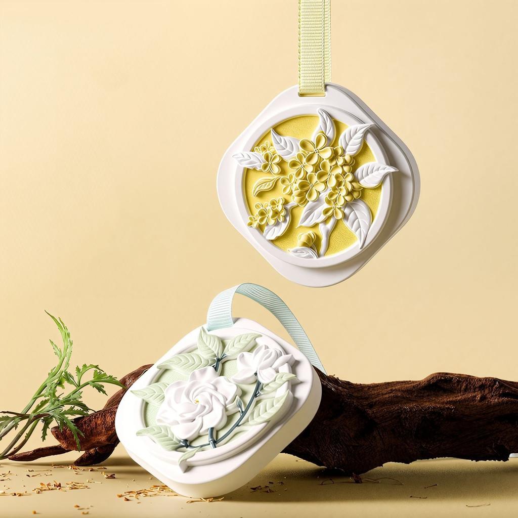 Decorative Plaster Oil Diffuser, Battery-Free,Improves Sleep, and Relieves Stress, Non-Electric Passive Aromatherapy for Cars, Bathroom, Armoire