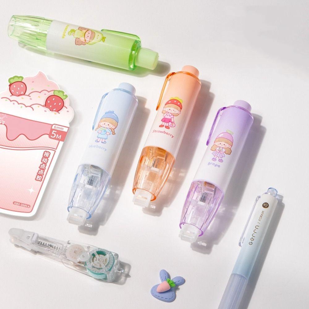 Нажимная точечная лента-лайнер Клей Канцелярские принадлежности Клей-роликовые ленты Двусторонняя клейкая лента Школа