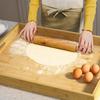 Прямоугольный бамбуковый поднос Деревянный однотонный Тарелки для фруктов и закусок Крышка для плиты Разделочная доска Многоцелевая крышка для кухонной мойки