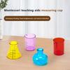 Educational Liquid Measure Tool 4 Colored Science Experiment Cups Mini Measuring Cups  Kindergarten