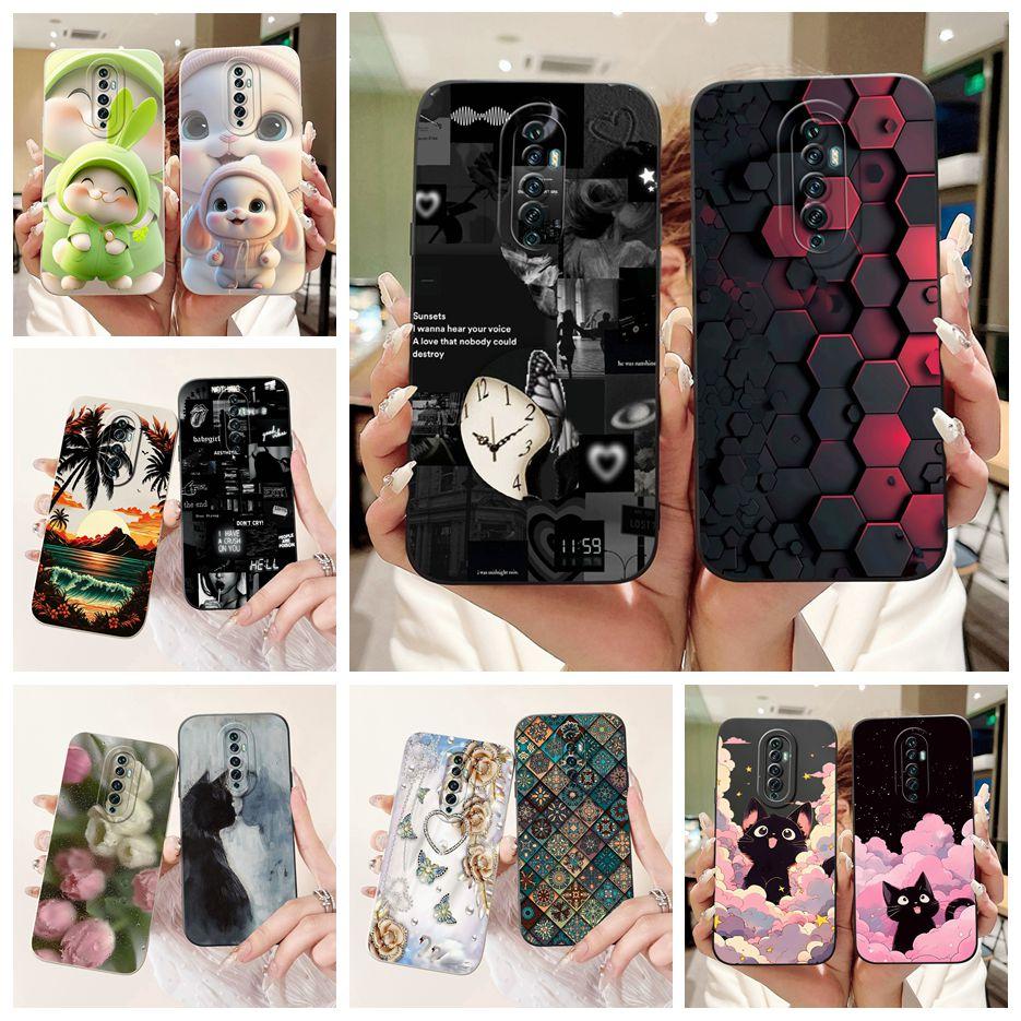 For Oppo Reno2 F Case Reno 2Z Unique Candy Painted Cover Soft Silicone Phone Case For Reno 2 2F Reno2 Z Reno2F Back Cover Bumper